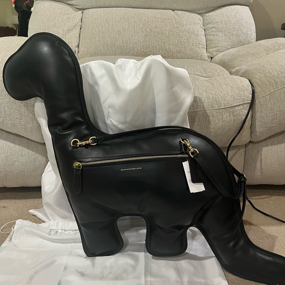 Coach Black Dinosaur Shaped Crossbody Bag